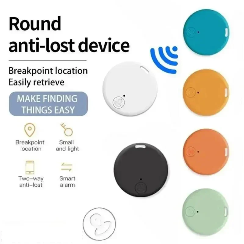 Mini Bluetooth 5.0 Tracker AntiLost Device Round Pet Kids Bag Wallet Tracking Smart Finder Locator anti lost tracker,bluetooth tracker,bluetooth finder,wallet tracker