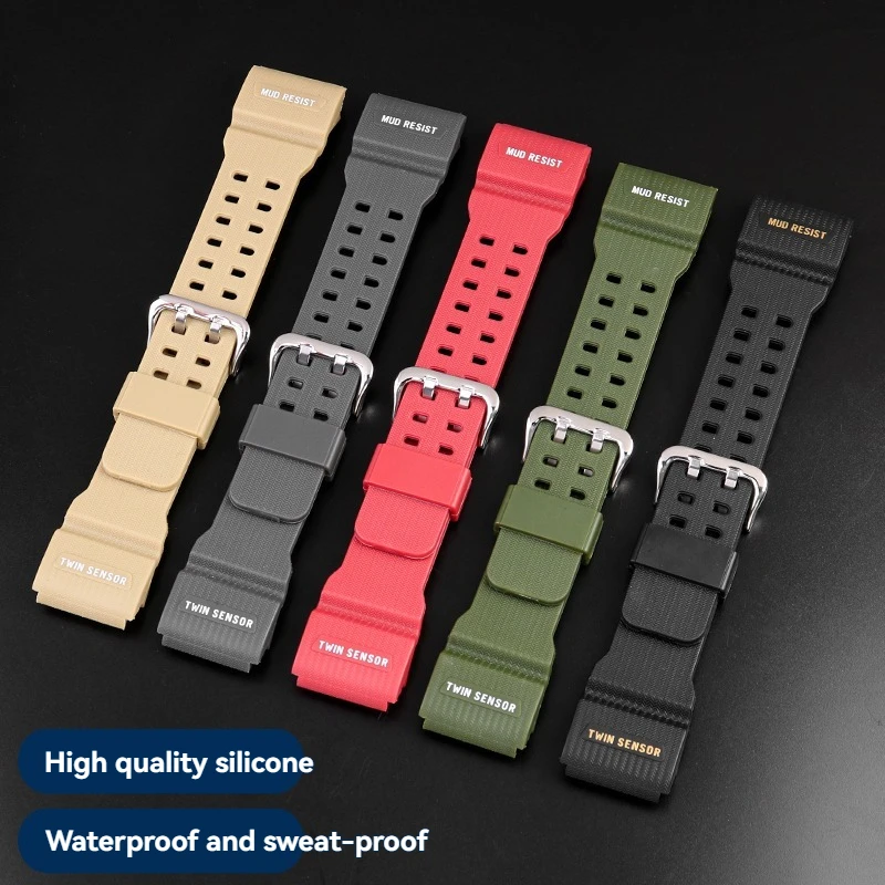 Durable Resin Band for Outdoor Sports Watches - Shockproof Replacement Strap