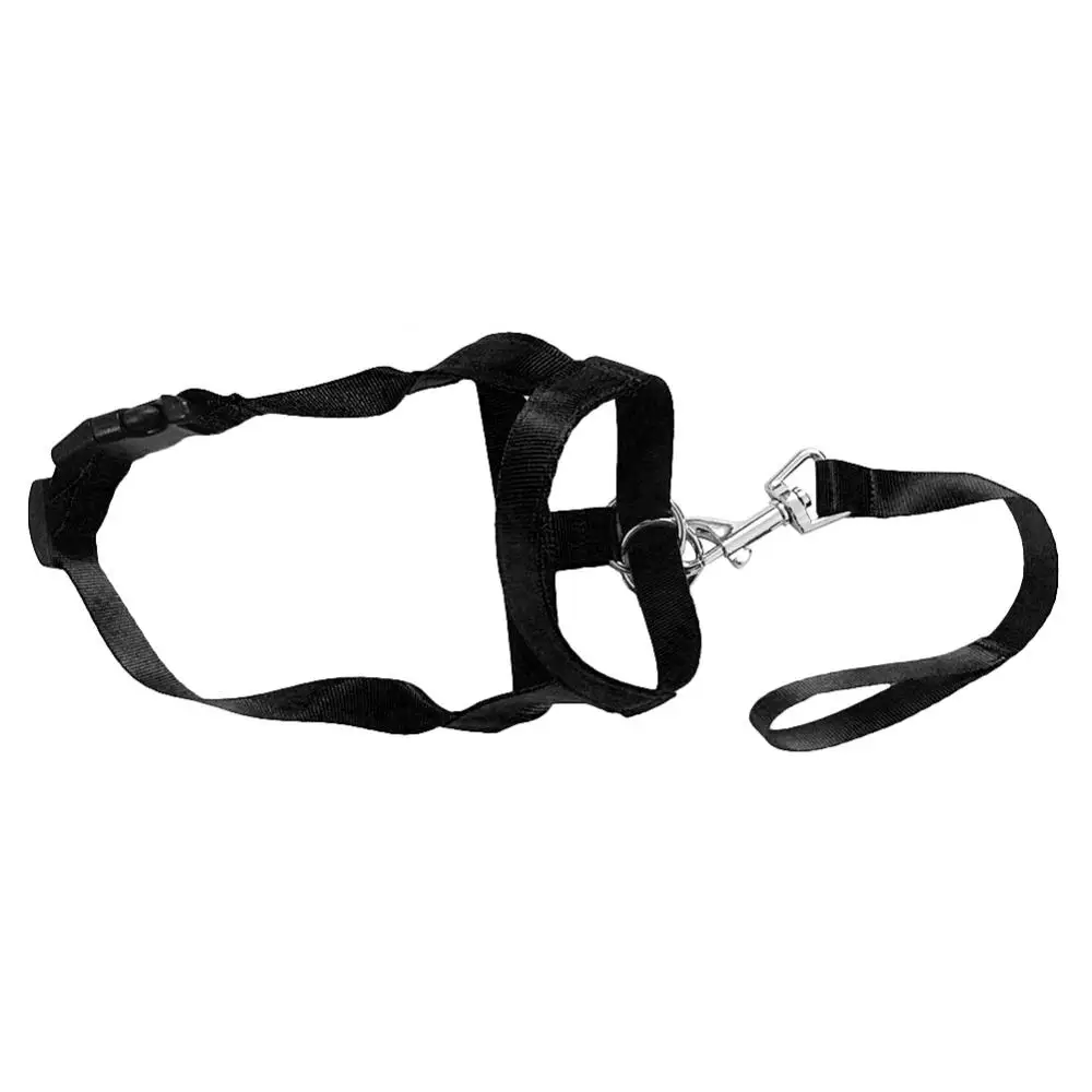 Anti Bite Adjustable Leader Belt Dog Pet Collar No Pull Bite Straps Harness Head Collar Muzzle Halter Training Leash