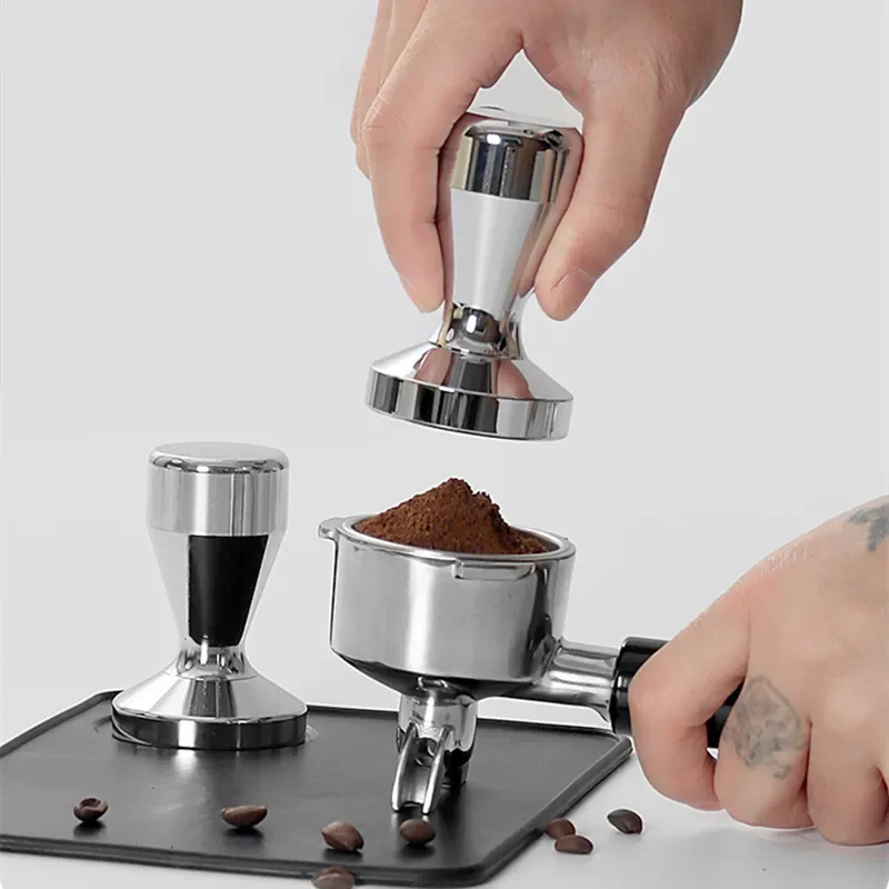 

Stainless steel coffee powder dispenser, espresso, solid, removable, flat, cafe accessories tools, 51mm, 53mm, 58mm