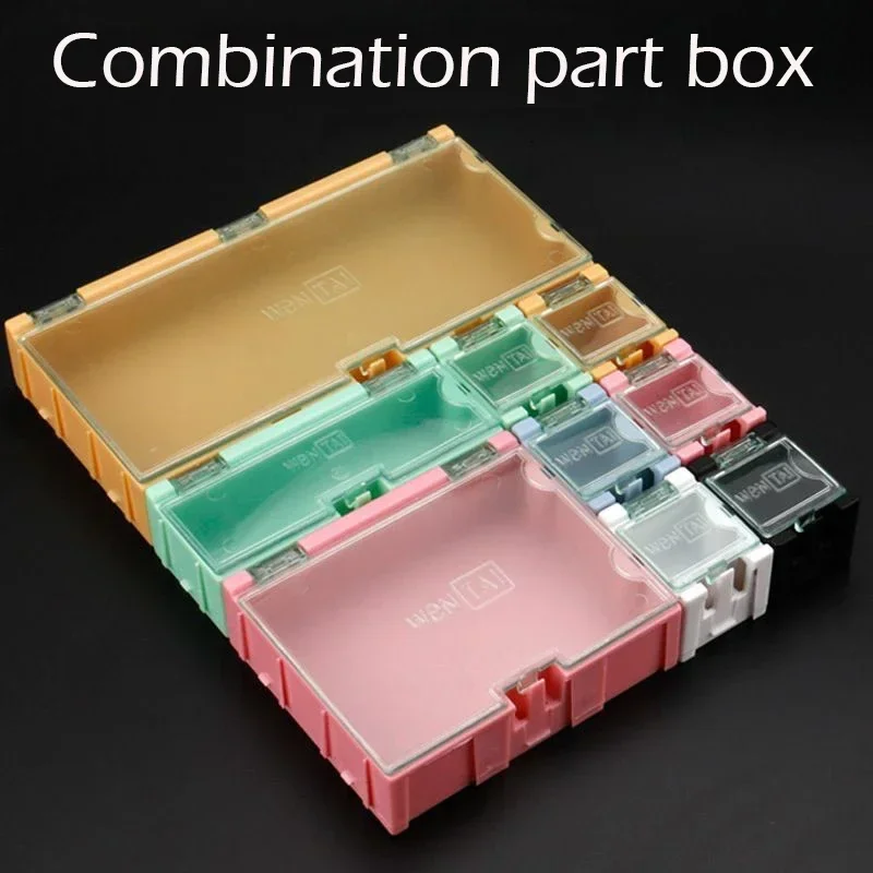 1-10pcs Mini Storage Box IC Electronic Component Container Case SMD Element Parts Boxes Resistance Capacitance Storage Cases parts storage box storage organizer box parts organizer