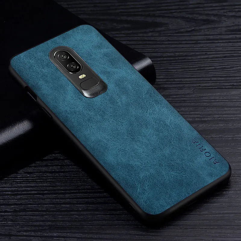 Premium PU Leather Scratch-Resistant Phone Case - Solid Color Cover