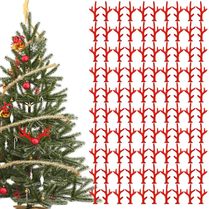 

100 шт., заколки для волос в виде оленей