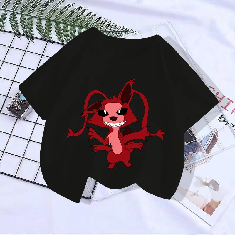 

2024 T-shirt do ponto dos desenhos animados para crianças, tops bonitos para bebês meninos e meninas, roupas casuais