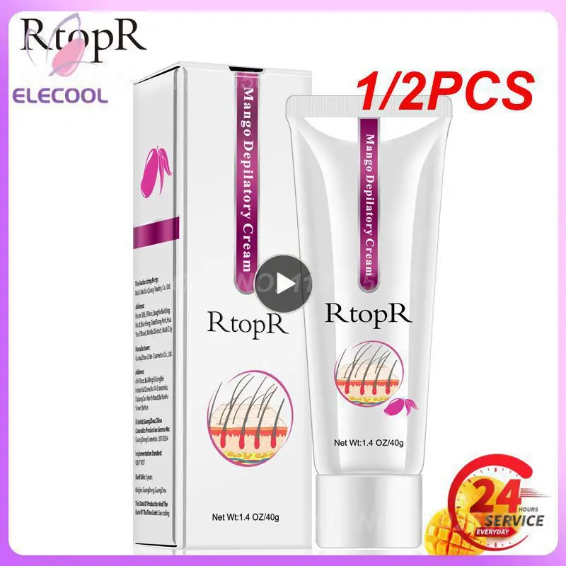 

1/2 шт. 40 г RtopR эпиляция манго депиляционный крем для тела безболезненный крем для лица против роста волос унисекс не раздражающий