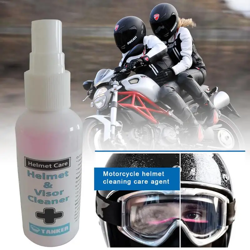 

Motorbike Helmet Visor Cleaner Care Agent Kit Car Glass Rainproof Anti Fog Spray For Riding Cloth Shoes Gloves Moto Washer