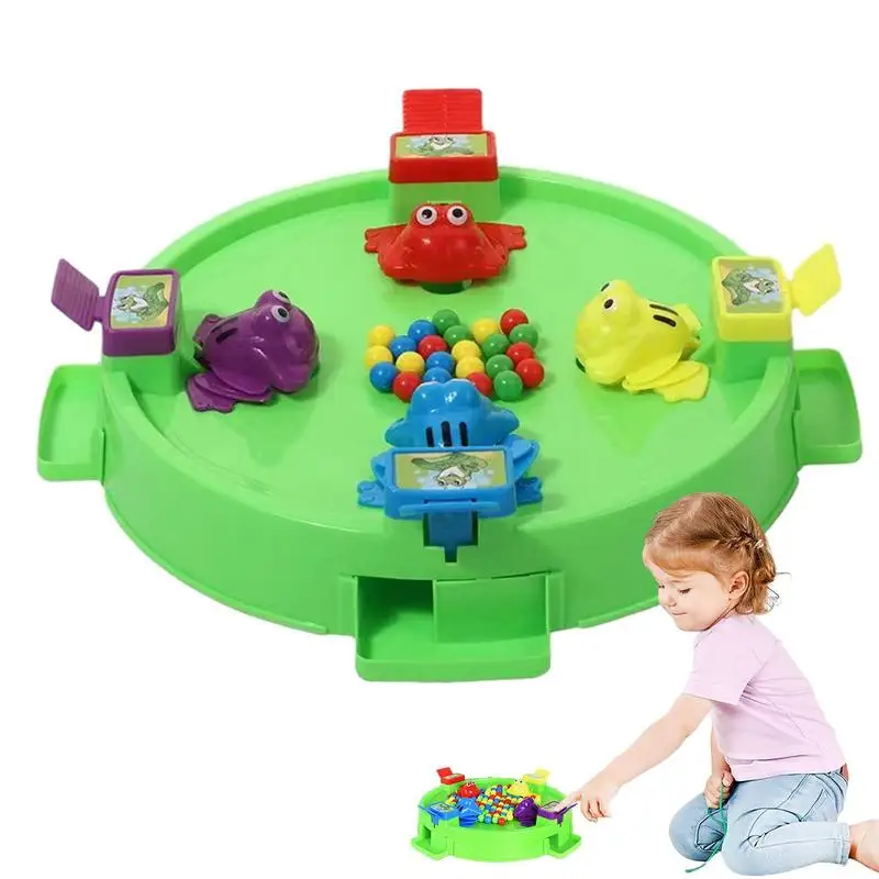 

Creative Hungry Frogs Eat Beans Board Game Intense Game of Quick Reflexes Pre-School Game Stress Relief Toys for Ages 3 and Up