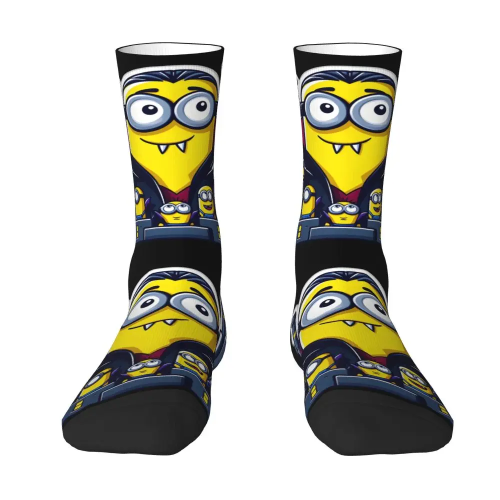 Custom Cool Print M- Minions Cartoon Socks for Women Men Stretchy Summer Autumn Winter M- Minions Bananas Crew Socks 71 S01d6550f8d0b425baa30fadc96fedb39y