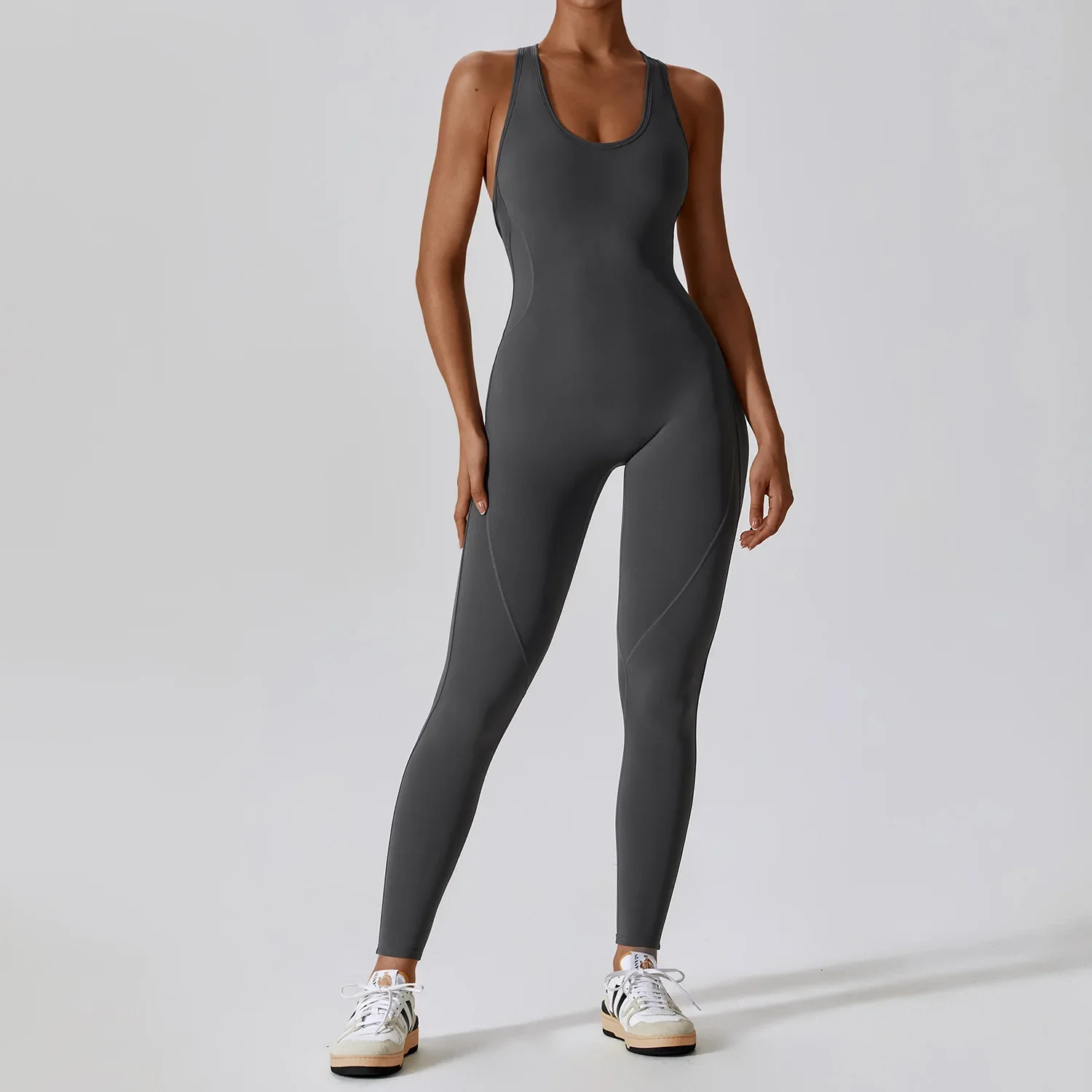 Tight-fitting one-piece yoga clothes with hollow back and high elasticity one-piece yoga clothes jumpsuit bodysuit