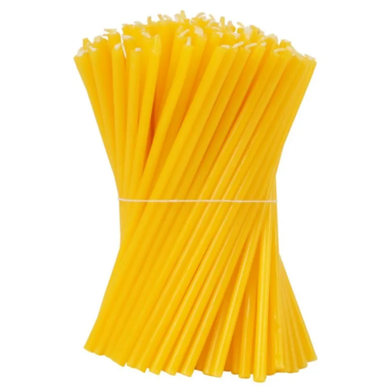 50-500Pcs Candele Coniche Di Cera D'Api Preghiere Della Chiesa Candele Di Profumo Di Miele Senza Fumo Candele Di Compleanno Per Torta Cena Di Casa Di 