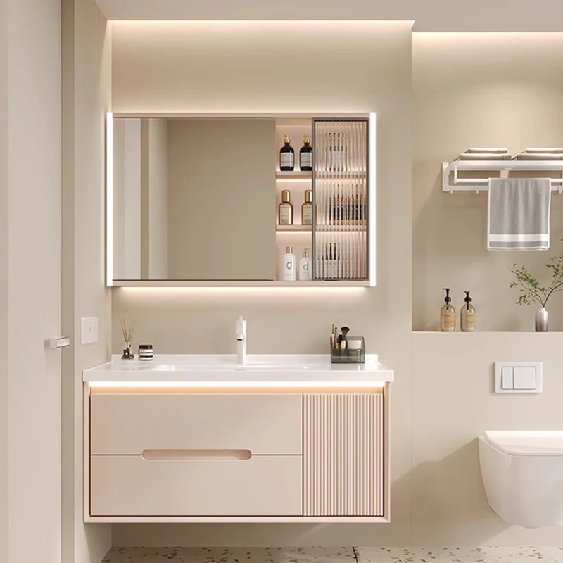 Washbasin Toilet Bathroom Vanities Vintage Partition Vanity Light Bathroom Vanities Mirror Storage Mobiletto Bagno Furniture