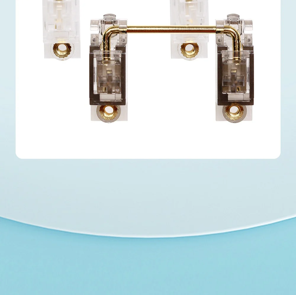 everglide transparente ouro chapeado pcb parafuso no estabilizador para teclado mecânico transparente preto claro