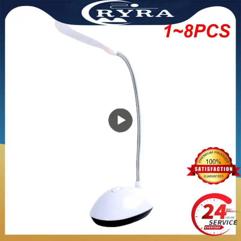 

1~8PCS Table Lamp For Study LED Desk Lamp 3XAAA Battery Not Include Dimmiable Cute Book Light Indoor Lighting Mini Table Top