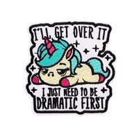 I'LL GET OVER IT Cartoon Iron-On Embroidered Patch – Funny Clothing Patch for Jackets, Bags, Jeans, DIY Garment Sewing Accessories - Image 6