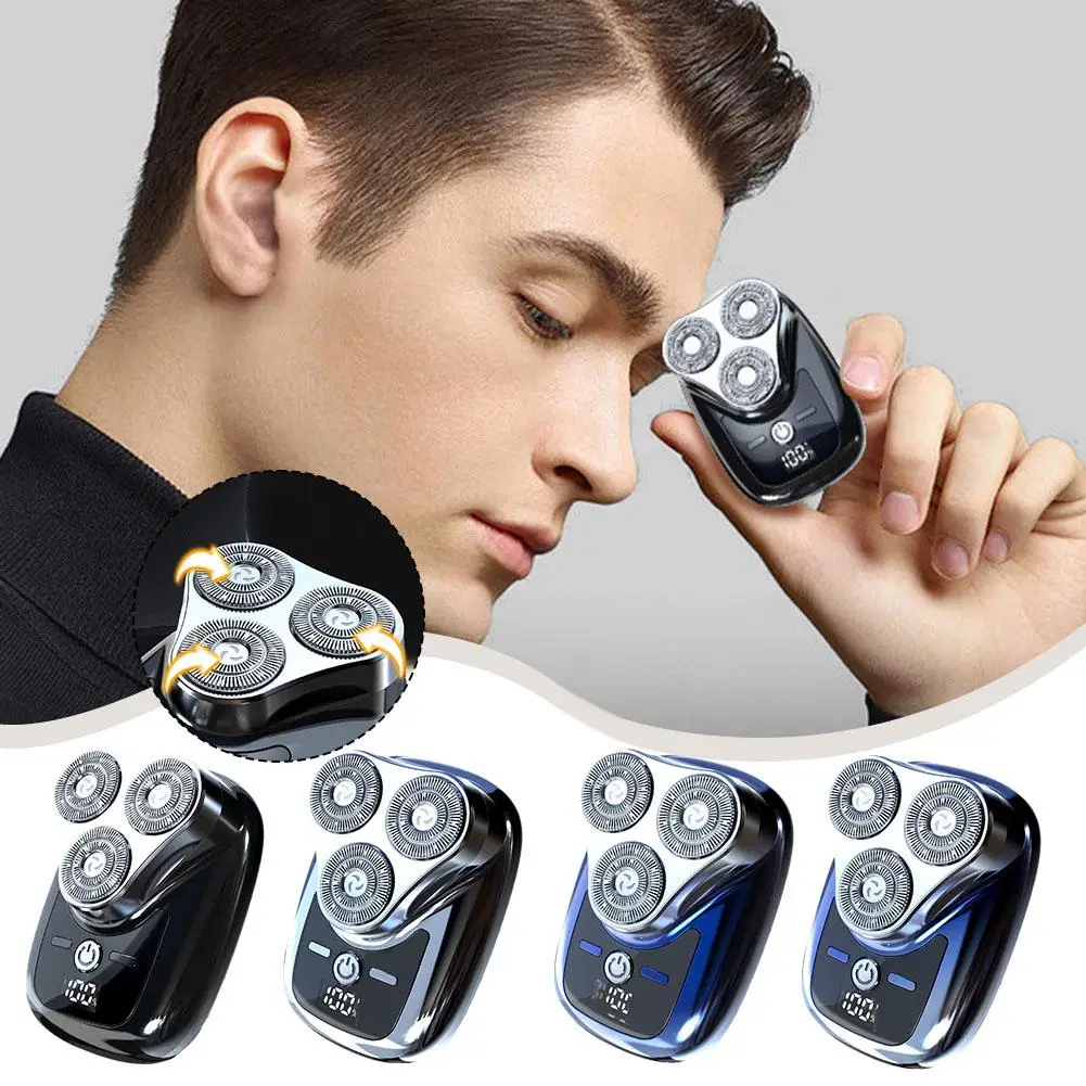 

Mini Electric Razor Wet and Dry Washable Razor Fast Upgrade Portable Digital Shaver 1 Charge Hour Charging Electric Display Z5G2