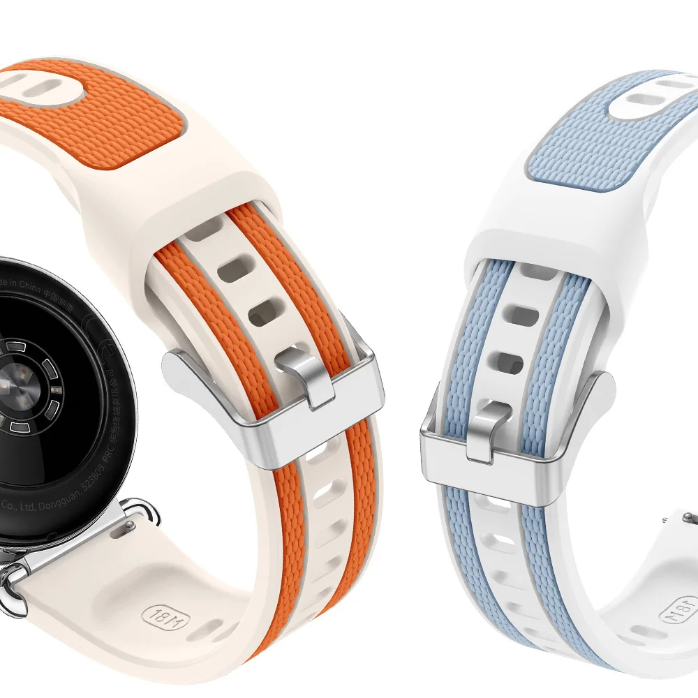 Premium Silicone Strap for 41mm Smartwatch - 18mm Wristband Bracelet Accessories