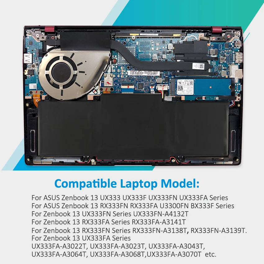 13, U3300FN, UX333, UX333FA, UX333FN, RX333FA, RX333FN, 4335mAh, C31N1815