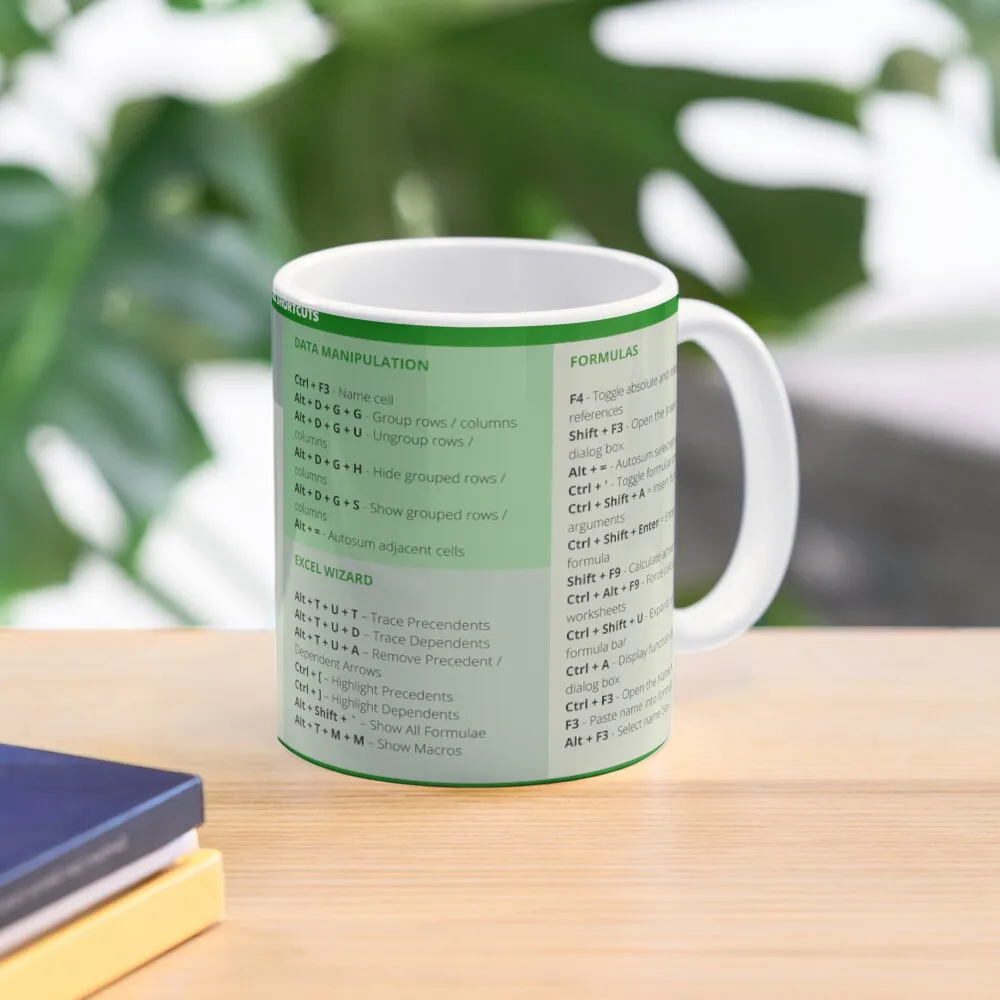 

Excel Shortcuts Coffee Mug Kawaii Cups Breakfast Cups Travel Tea Cups Mug