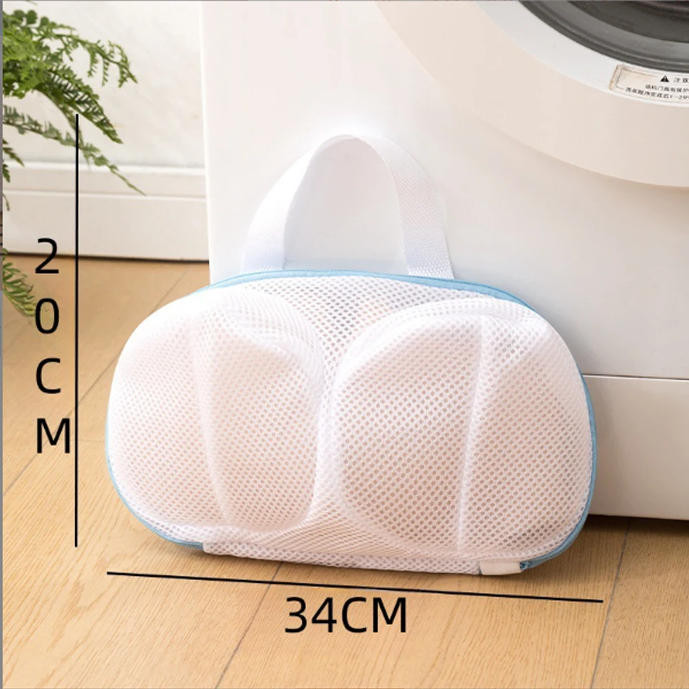 1PC Laundry Bag Mesh Pouch Dirty Laundry Basket Shoes Organizer Organizer for Underwear Clothes Storage Organization Home Garden 6