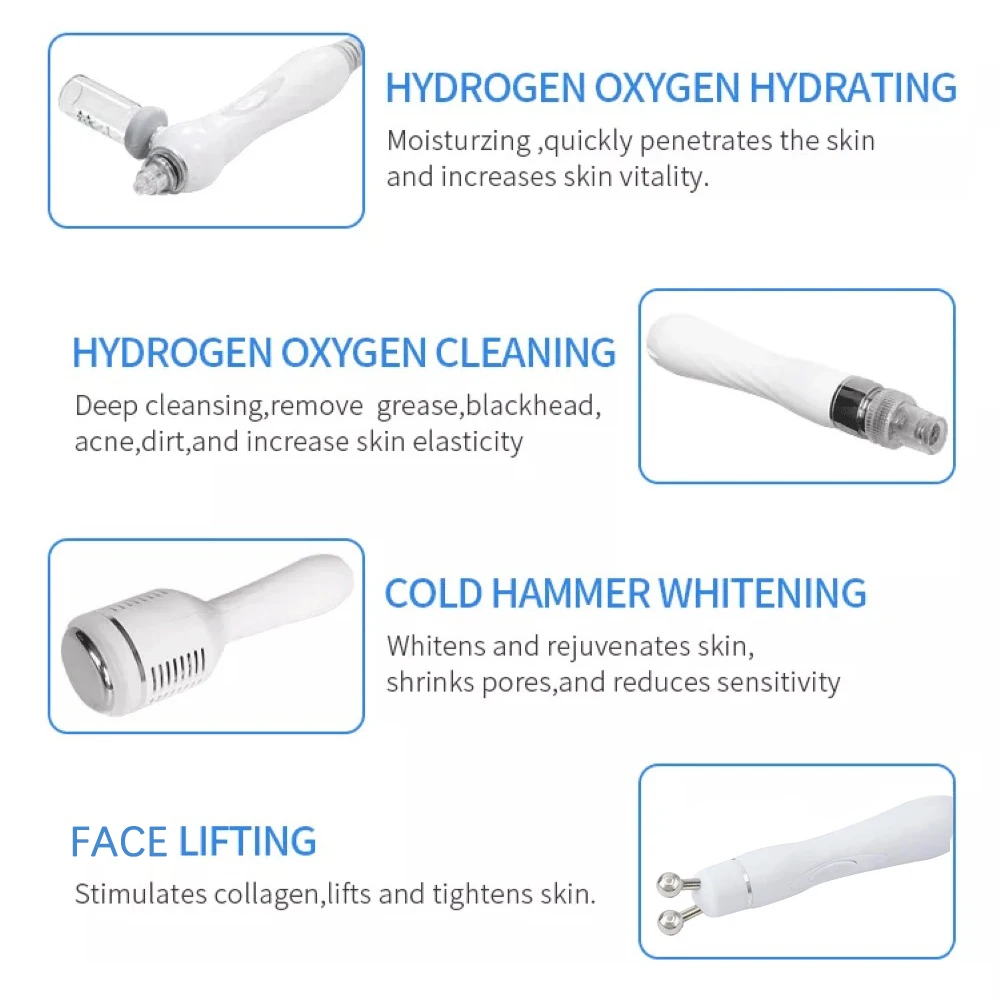 Hydrogen Oxygen Dermabrasion Machine Small Bubble Facial Beauty Device Rejuvenation Lifting Tightening Aqua Peel SPA Trolley