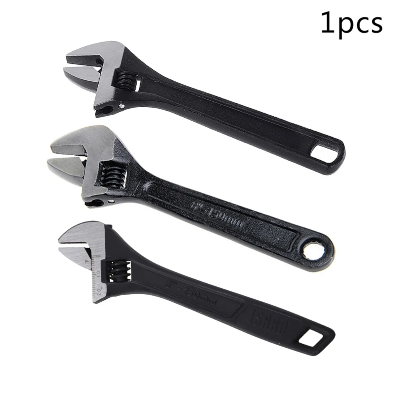 New 6" 150mm Professional DIY Adjustable Wrench Spanner Hand Grip Tool