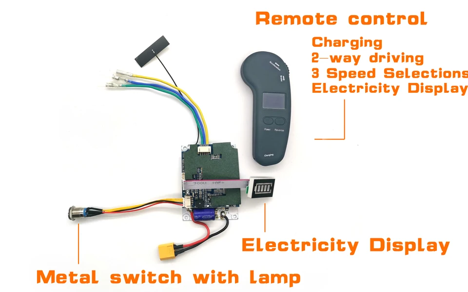 Contrôleur ESC Double Moteur 10S 36V Pour Skateboard électrique - Télécommande 20m, 430W, Max 35 Km/h
