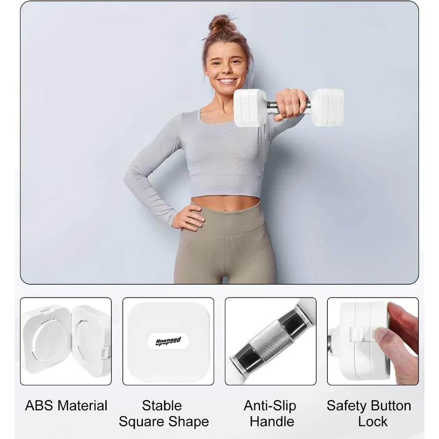 20LB Adjustable Dumbbell Set Free Weights Dumbbells Set for Women Men Hand Weights Sets Adjust Dumbbell Weight Sets for Home Gym