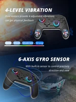 DATA FROG Wireless Controller For Switch OLED/Lite Console Pro Gamepad with 1000Mah Battery Programmable Turbo Function - Image 5