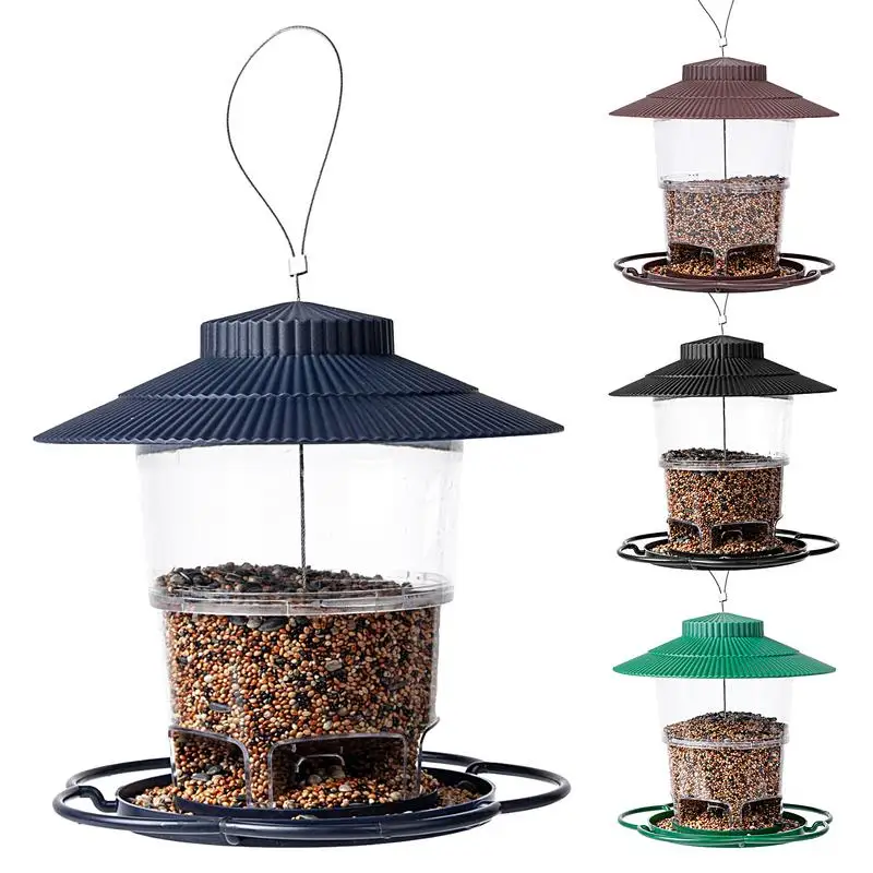 

Bird Feeders Hanging Wild Bird Feeder Outdoor Container With Hang Rope Cardinals Garden Lantern For Garden Outdoors Birds Feeder