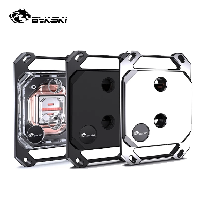 Bloco de Água Bykski-cpu para Am5 Am4 Am3 Ryzen Cpu Refrigerador Acrílico Poc v3 Micro Canal 0.2 mm