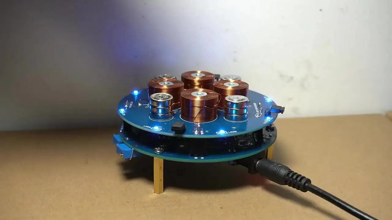 2Pcs Magnetic Levitation Coil Pure Copper Coil With Iron Core Screw Hole 12x1-mx