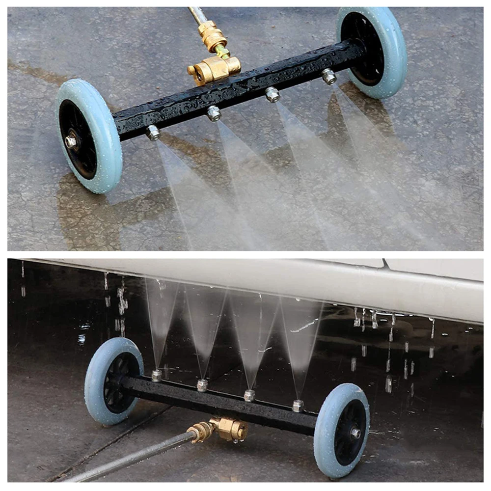 Pressure Washer Undercarriage Cleaner 16inch 1/4 Inch Quick Connect Power  Washer Underbody Dual-Function Car Wash Water Broom Color: Cleaner