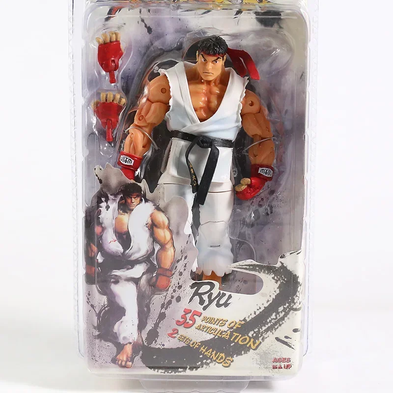 NECA Street Fighter wihte Ryu red Ken Chun Li Gouki Guile with