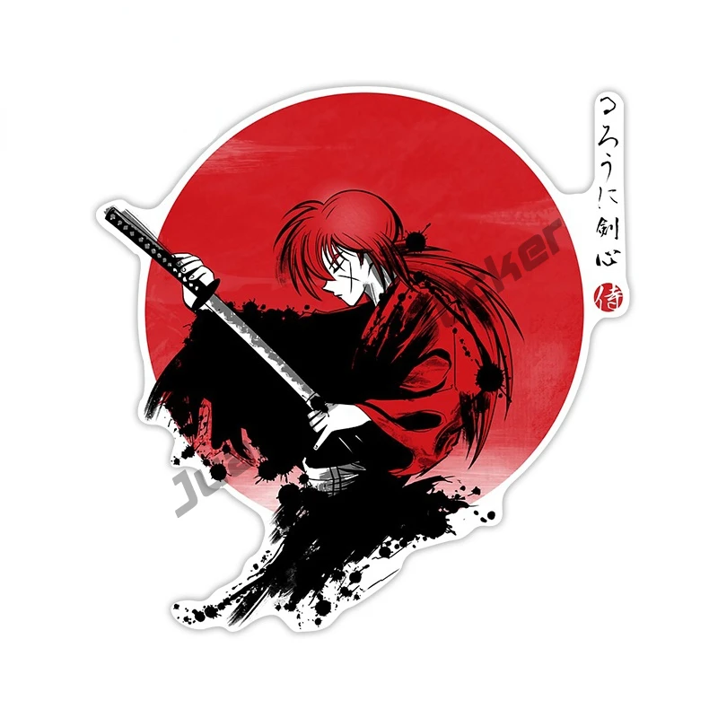 

Car Stickers JDM Swordsman Japan Samurai Car Stickers Vinyl Bushido Spirit Decal JDM Refit Waterproof Car Styling Graphics