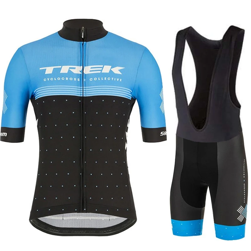 Men's Cycling Outfit Set TREK Pants Gel Clothing Bib Mtb Mountain Bycicle Man Suit Shorts Uniform Sportswear Jersey Road Bike 3