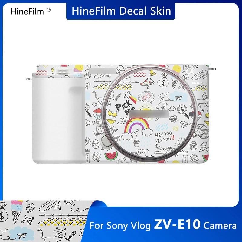 Vlog Zve10 / Zv E10 Macchina Fotografica Della Decalcomania Del Vinile Della Pelle Dell'Involucro Per Sony Vlog Zv-E10 Macchina Fotografica Protettiva