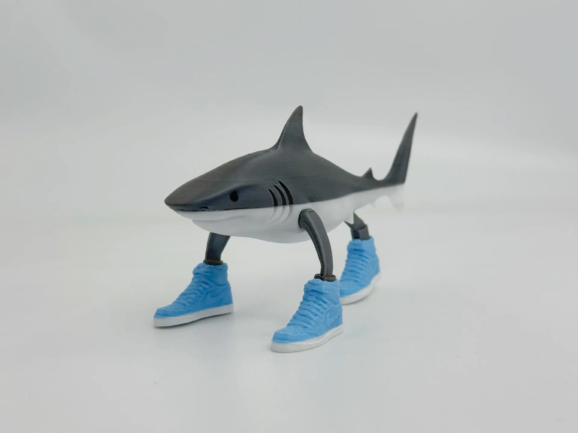 Tung Tung Tung Sahur Vs Tralalero Tralala Action Figure 3D Printing Toys Movable Joints Model AI Funny Toy DIY Collectibles Toys Decoration | Singapore