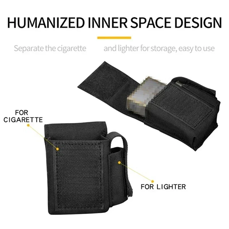 ERQYGRA Tactical Cigarette Lighter Storage Waist Bag Molle System Portable Accessories Hunting Outdoor Sport Magazines Equipment 2