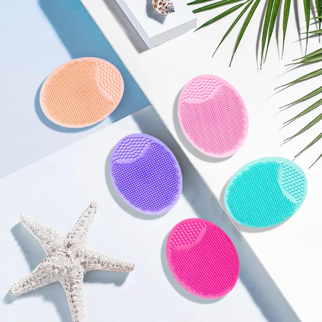 Soft Silicone Face Brush Cleanser and Massager Manual Facial Cleansing Brush Exfoliating Silicone Face Scrubber for Women Man 4