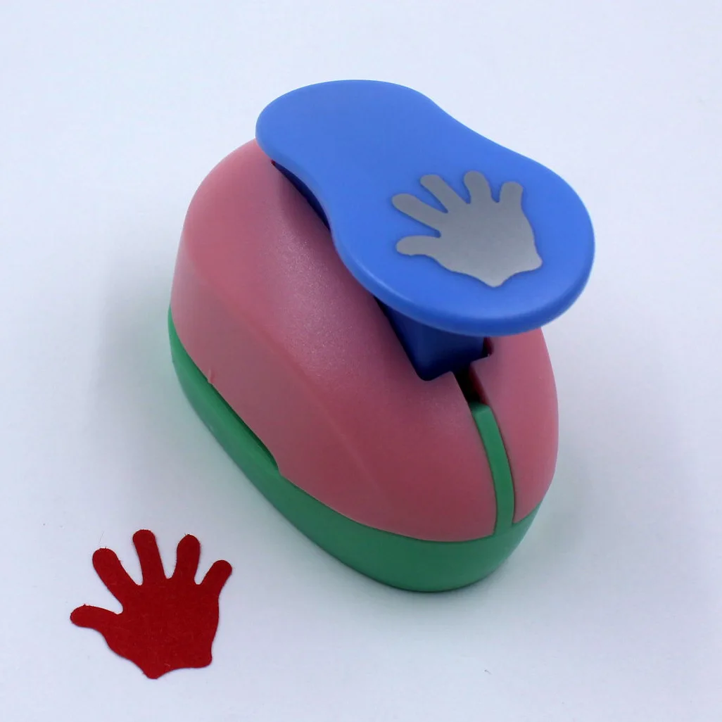 1"(2.5cm) Hand Shaped Craft Punch Palm Punch Craft Scrapbooking School Paper Puncher eva Hole Punch paper punch,hole punching tools,paper craft punch