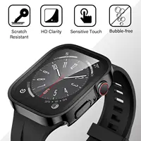 Coque + verre pour Apple Watch 11 10 9 8 7 6 SE, protection d'écran étanche, pare-chocs, série iWatch, 46mm 42mm 45mm 41mm 44mm 40mm 6
