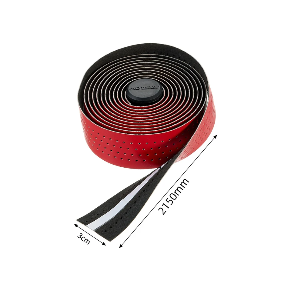 バーテープ 自転車ハンドルバーテープ PU＋EVAバイカラーブラック