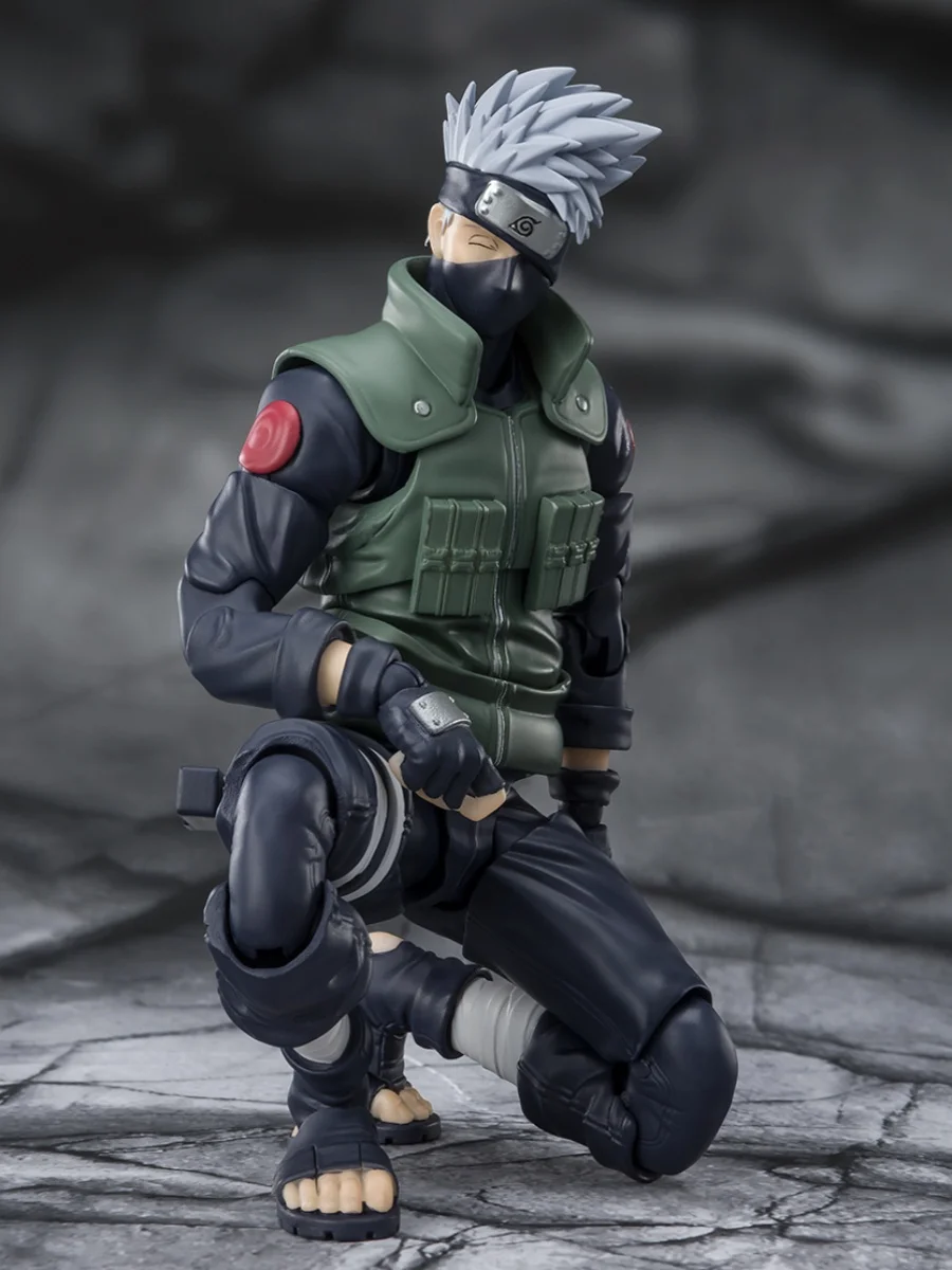 Bandai-S.H.Figuarts Naruto Hatake Kakashi Figura Anime, modelo genuíno original, T SHF Brinquedos, boneco de coleção Figuras de Ação, Em estoque