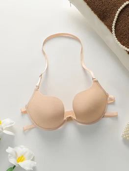 Sexy Lingerie multi-color hollow neck hanging women's underwear 3/4 cup gathering pull up bra party women's underwear J2943 1