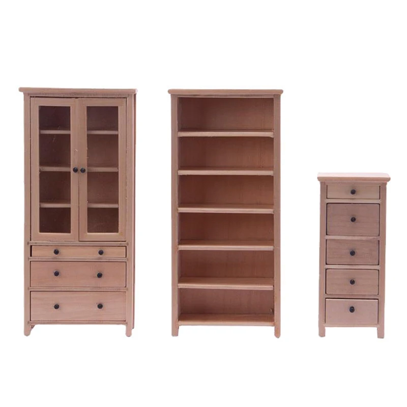 Libreria In Miniatura 1:12 In Legno Per Casa Delle Bambole: Scaffale Giocattolo 4 Piani - 5