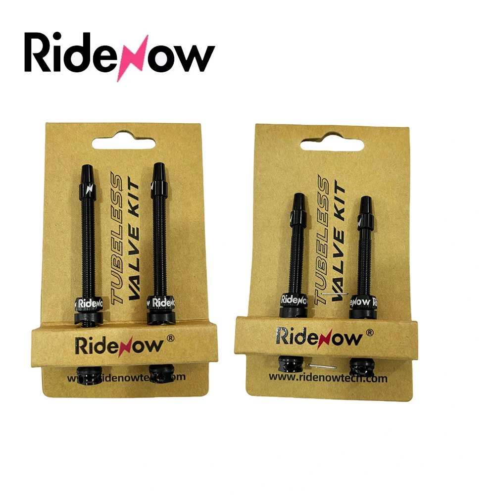 Bike Valve Ridenow Presta Tubeless 45mm 65mm 85mm CNC Alloy Stem for Road Bike Tubeless Rim Aluminum Alloy