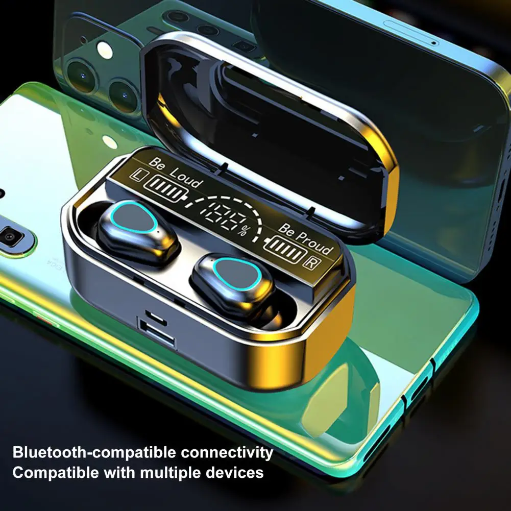 

Earphone Creative Bluetooth-compatible5.2 Dynamic Sports Earphone High Fidelity Mega Bass Earbud
