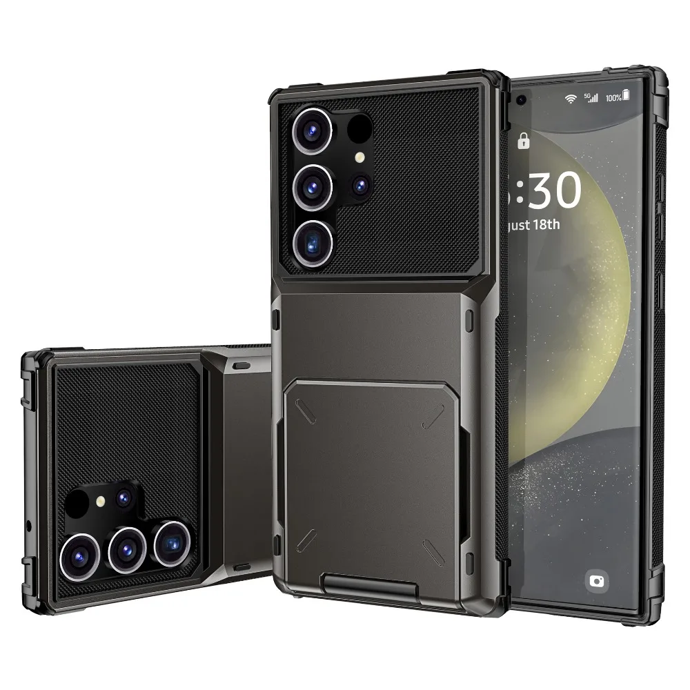 Stylish Wallet Phone Case with Card Holder & Protective Cover