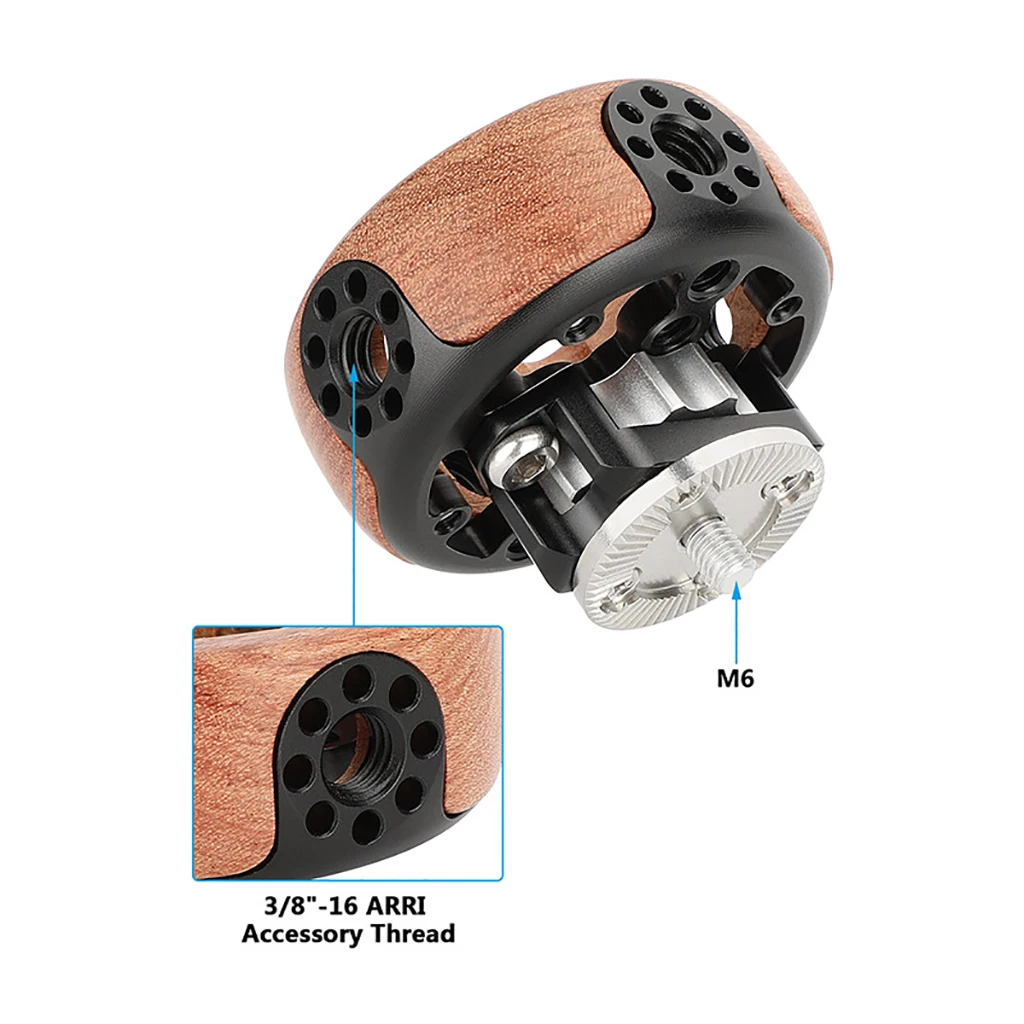 1/4 M6 Screw ARRI Mount Holder Circular Ball Handle Extension Handgrip Adapter f