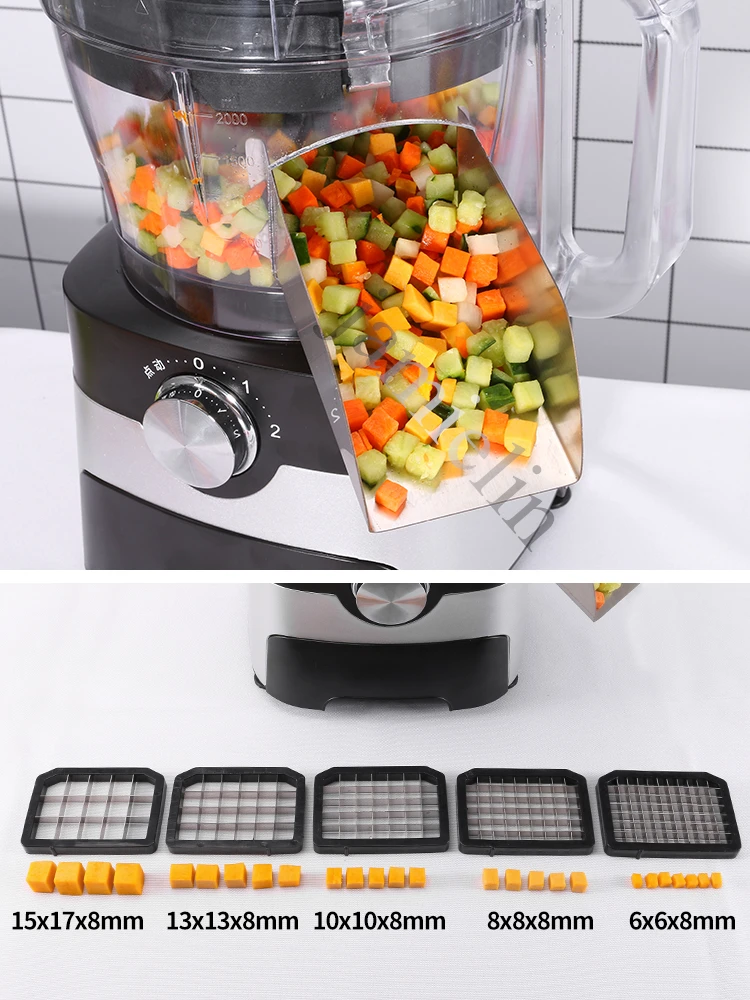 220V Commercial Vegetable Dicer Electric Multi-functional Food Processor  for Carrots Potatoes Onions and More Food Chopper - AliExpress